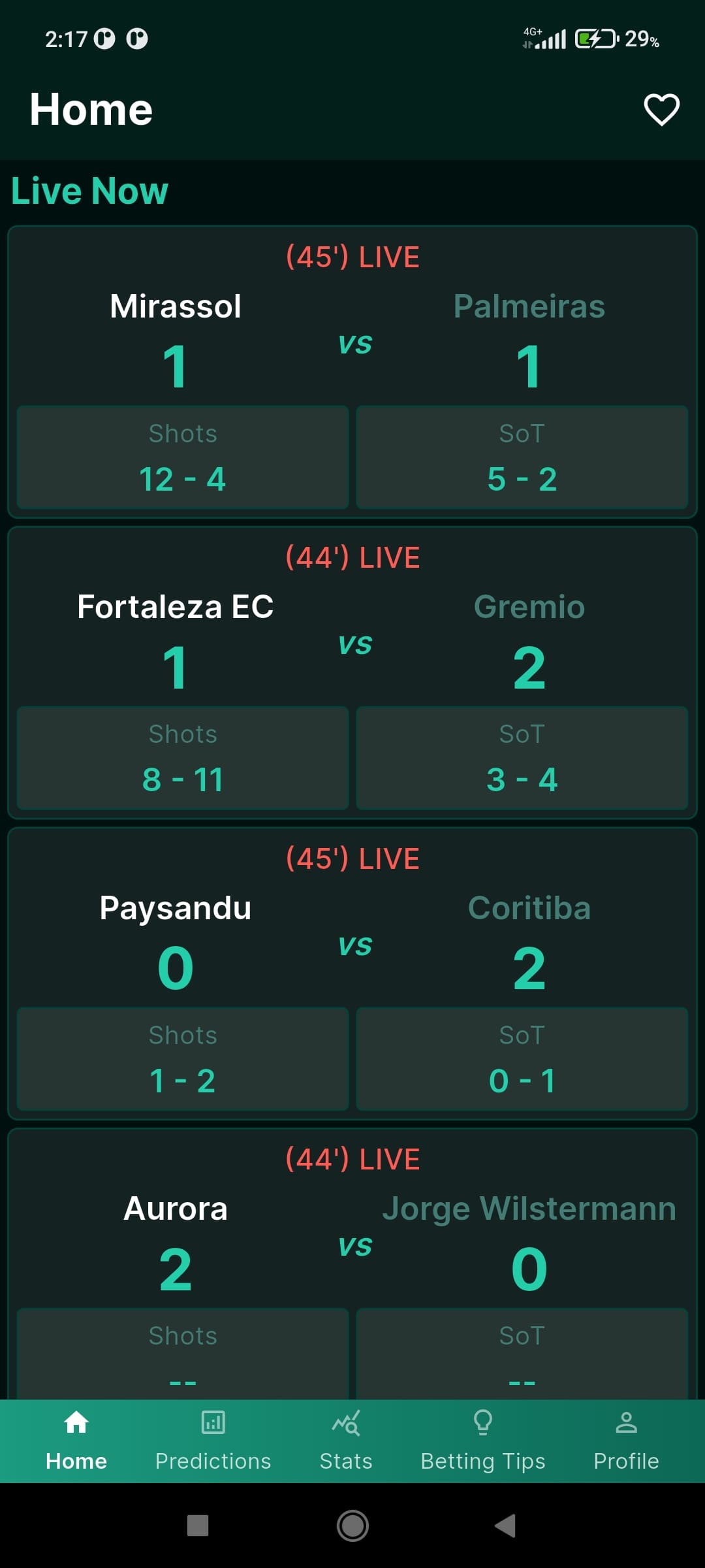 Live Matches
